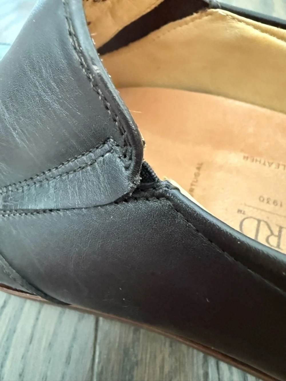 SAMUEL HUBBARD Frequent Traveler Dark Brown Leather Loafers Size 9.5
